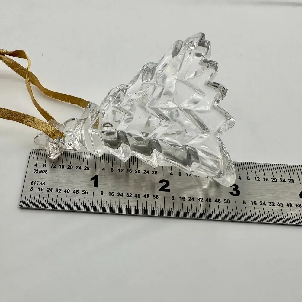 Mikasa Heavenly Music Crystal Christmas Tree Bell Ornament SN 090/535 Boxed